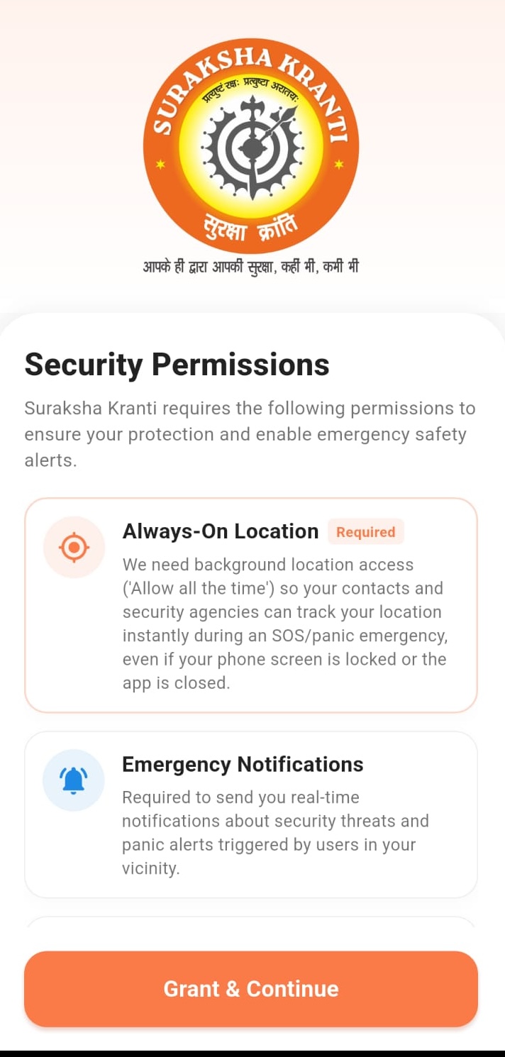 App Screen - Vetted Personal Bodyguard Dashboard